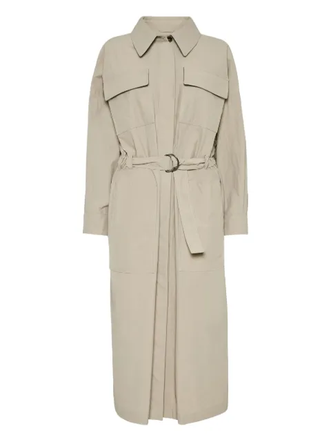 Brunello Cucinelli belted trench coat 