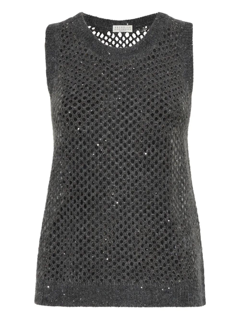 Brunello Cucinelli knitted top | Grey | Image 1