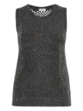 Brunello Cucinelli knitted top - Grey