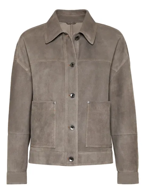 Brunello Cucinelli leather jacket 