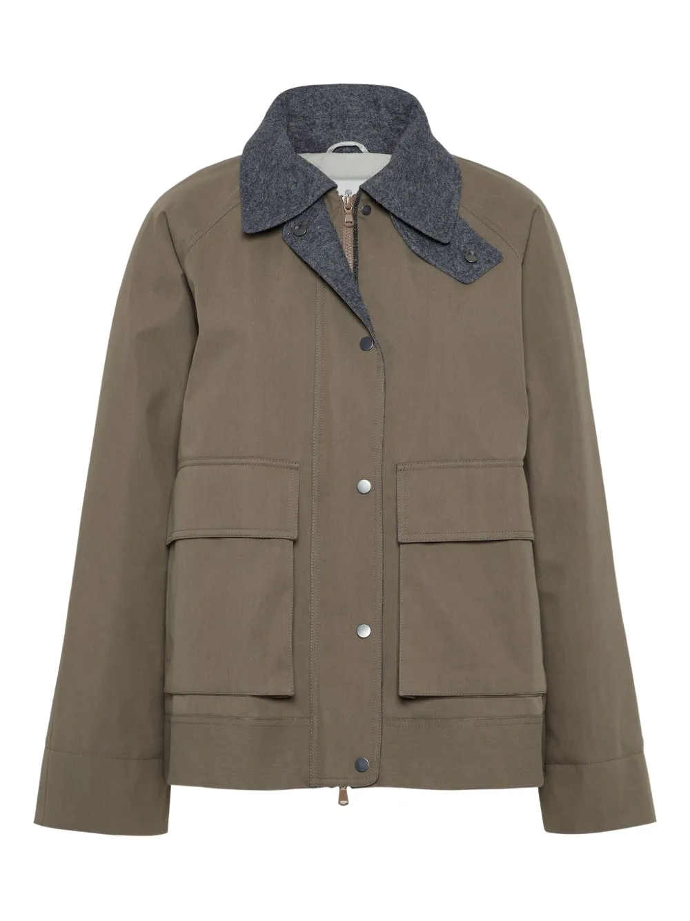 Brunello Cucinelli veste à col cheminée | marron | Image 1