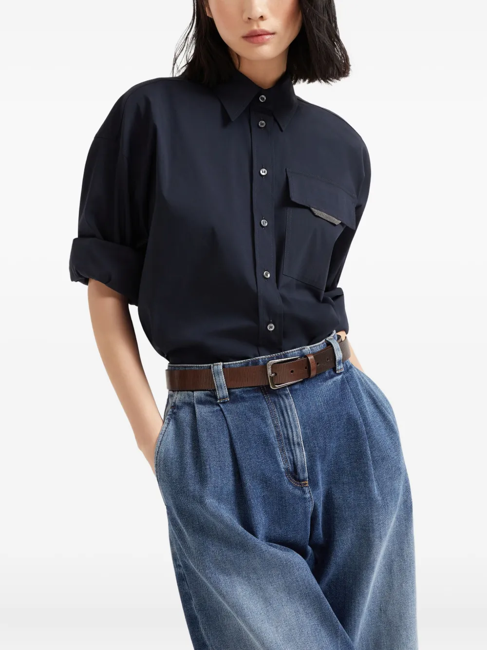 Shop Brunello Cucinelli Button-down Shirt
