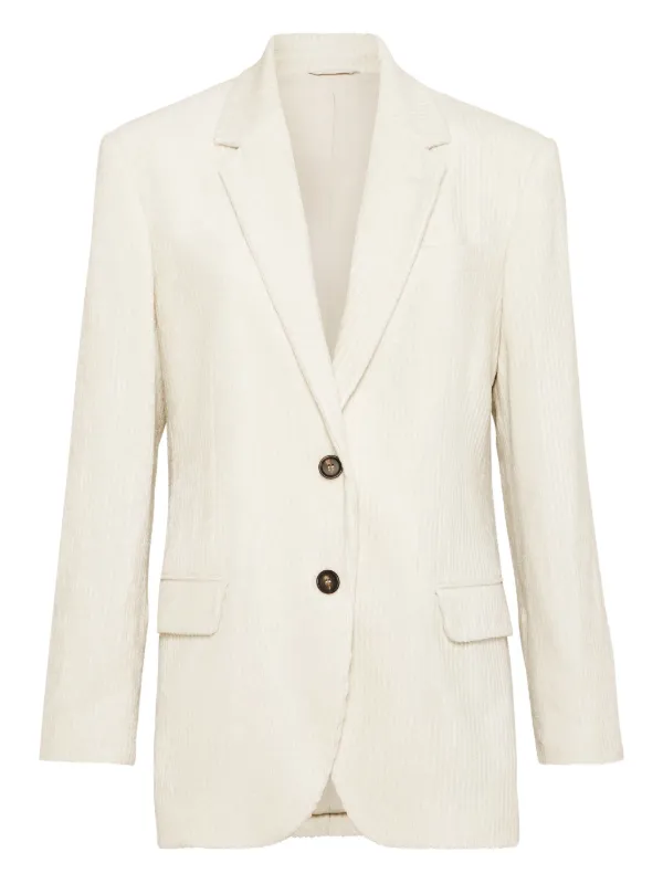 Brunello Cucinelli コーデュロイジャケット Brunello Cucinelli コーデュロイ ジャケット | ホワイト | FARFETCH JP