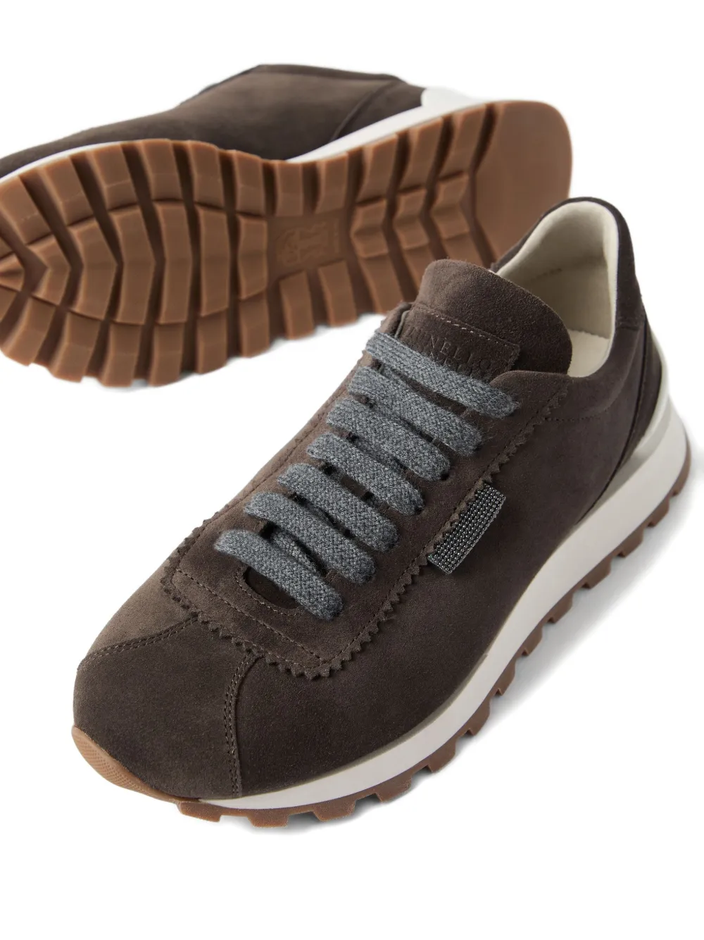 Brunello Cucinelli suede sneakers Brown
