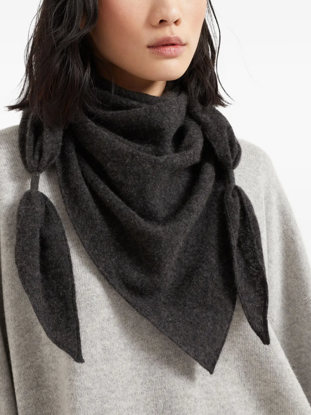Brunello Cucinelli Scarf With Monili