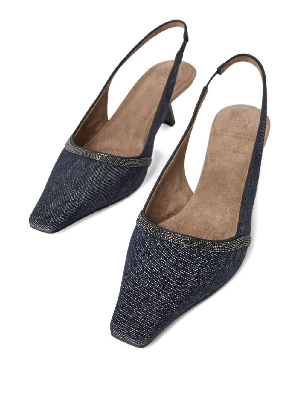 Brunello Cucinelli Leren pumps Blauw