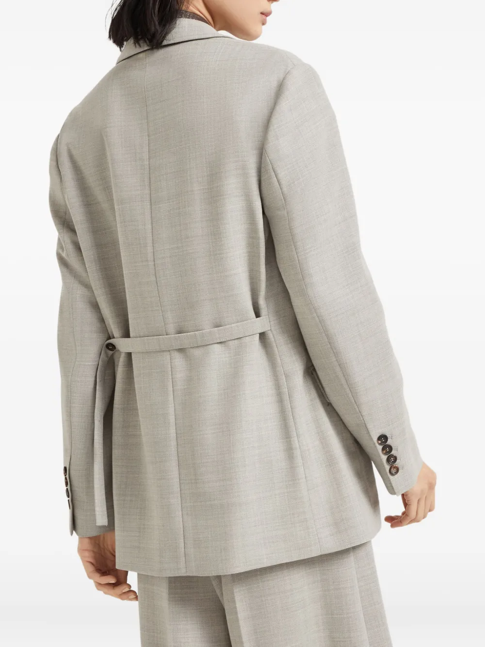 Brunello Cucinelli Wollen blazer Grijs