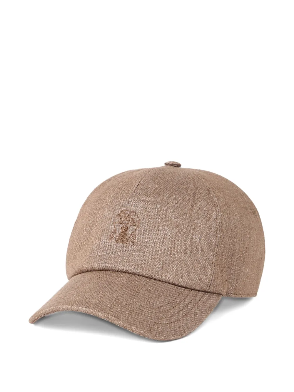 Brunello Cucinelli Pet met geborduurd logo Beige