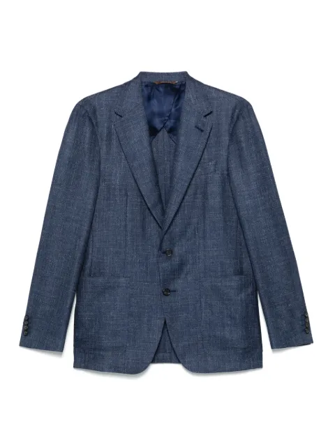 Canali mélange-effect blazer