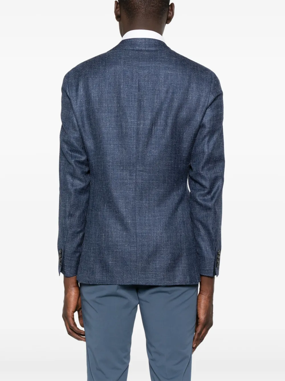 Canali Blazer met gemêleerd effect Blauw