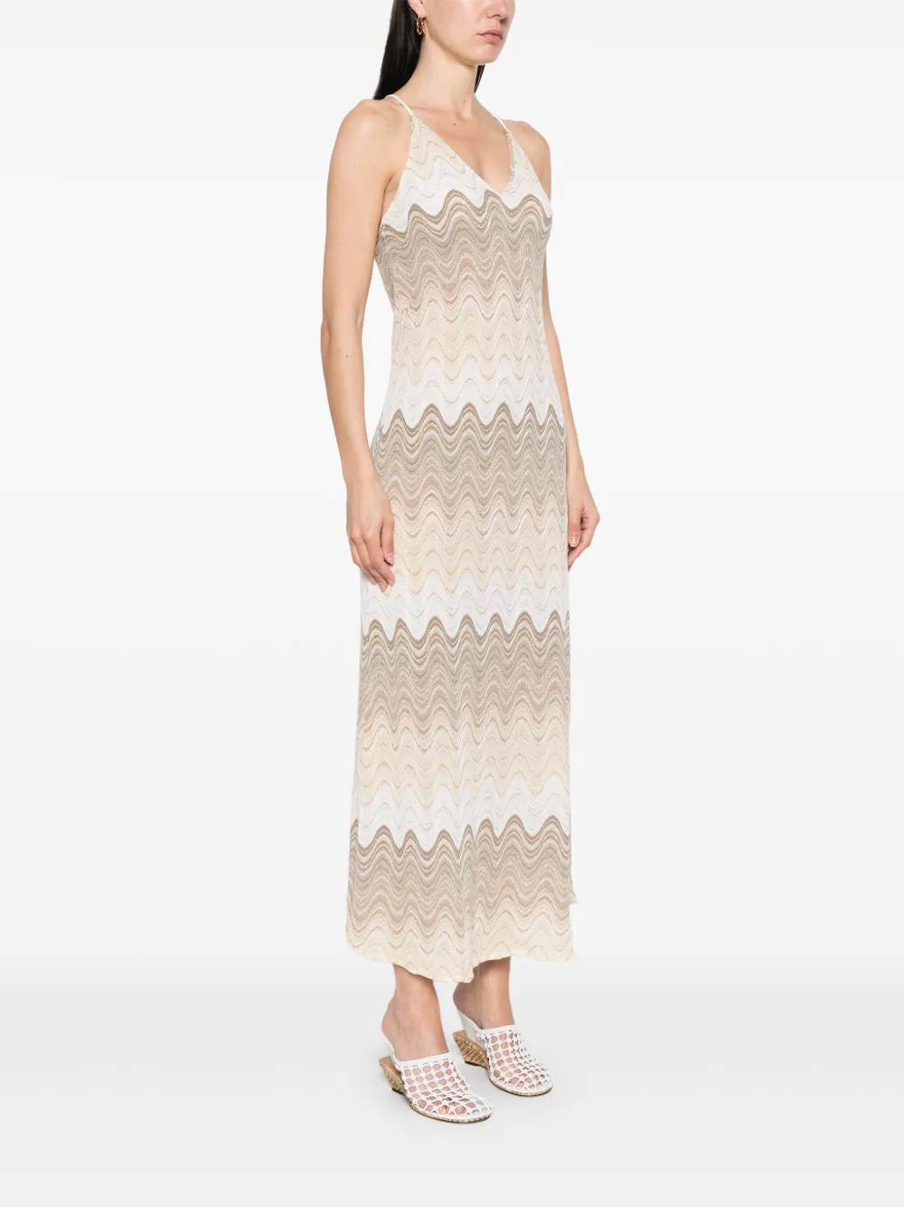 MC2 Saint Barth Eydis maxi-jurk Beige