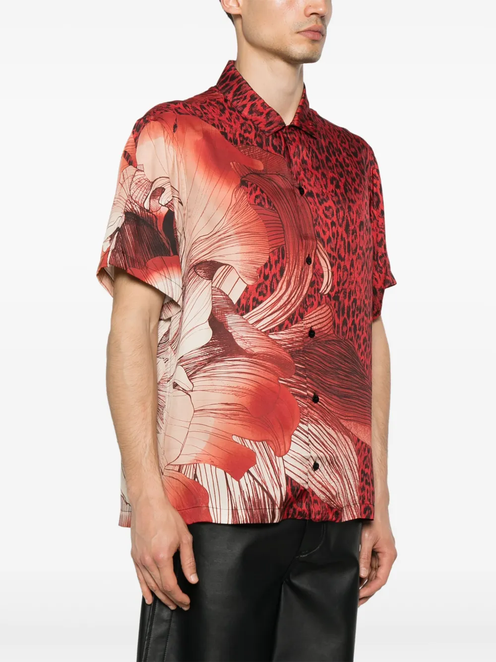 Just Cavalli Overhemd met print Rood