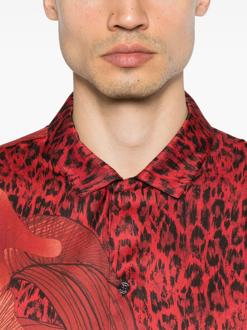 Just Cavalli Overhemd met print Rood