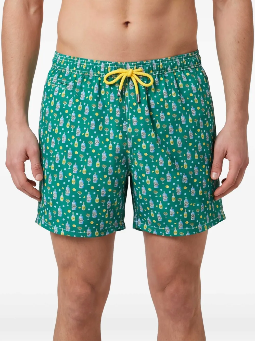 MC2 Saint Barth Zwembroek met print Groen