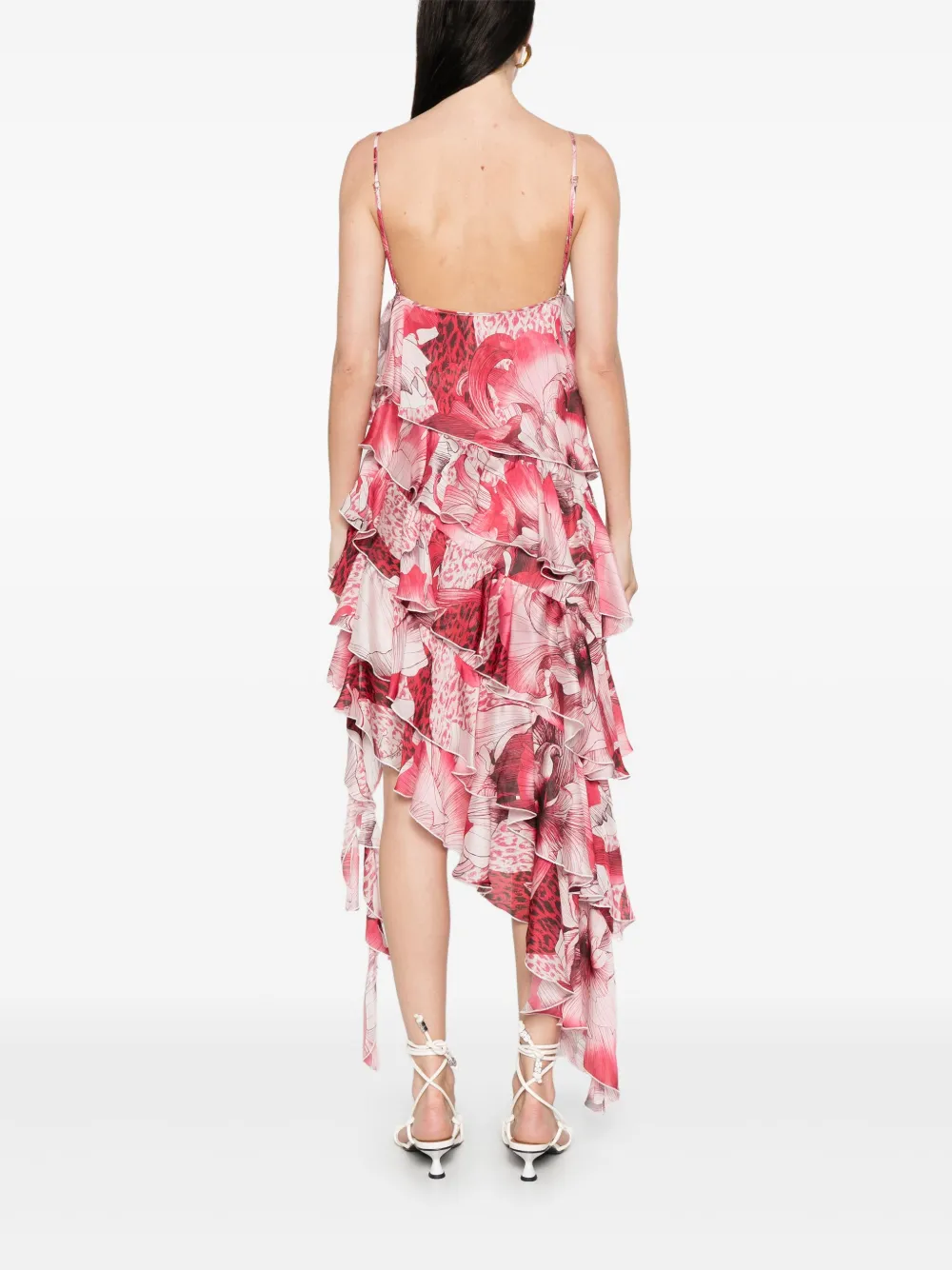 Just Cavalli Mini-jurk met bloemenprint Rood