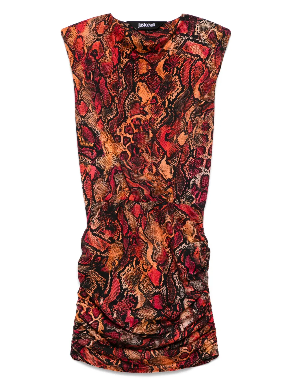 Just Cavalli Jurk met slangenprint Oranje