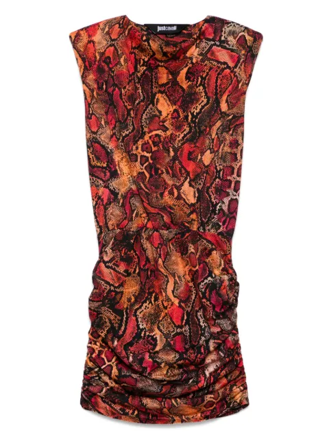 Just Cavalli snake-print mini dress