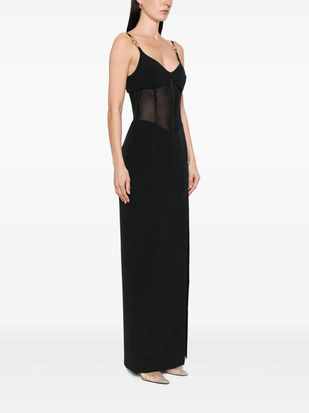 Shop Just Cavalli Cady Midi Dress In 黑色
