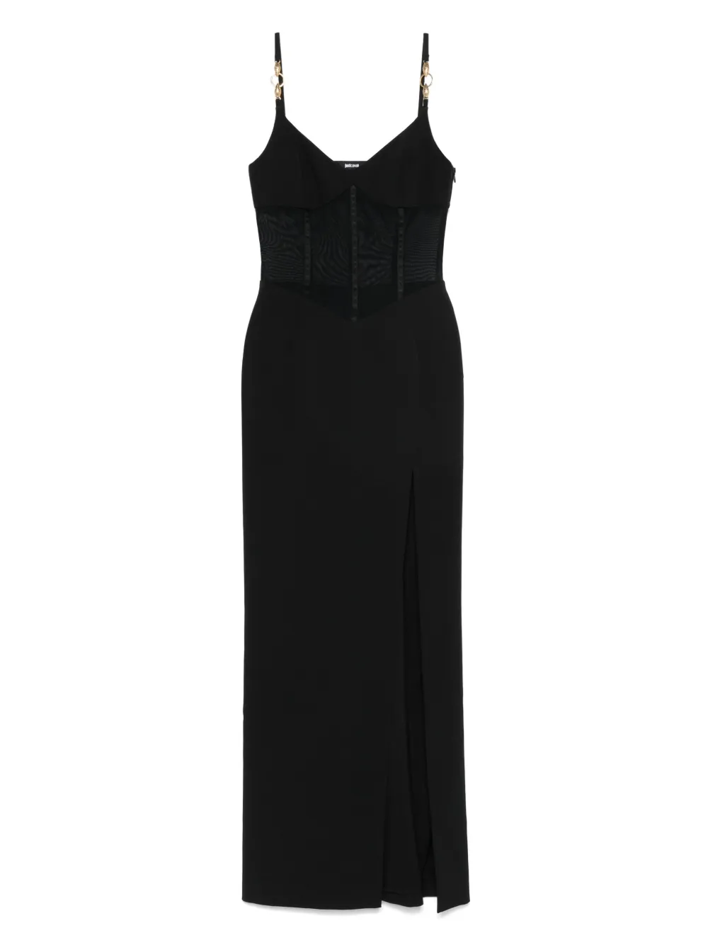 Just Cavalli cady midi dress Zwart