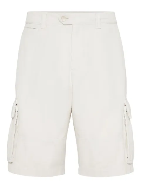 Brunello Cucinelli bermudas con pinzas