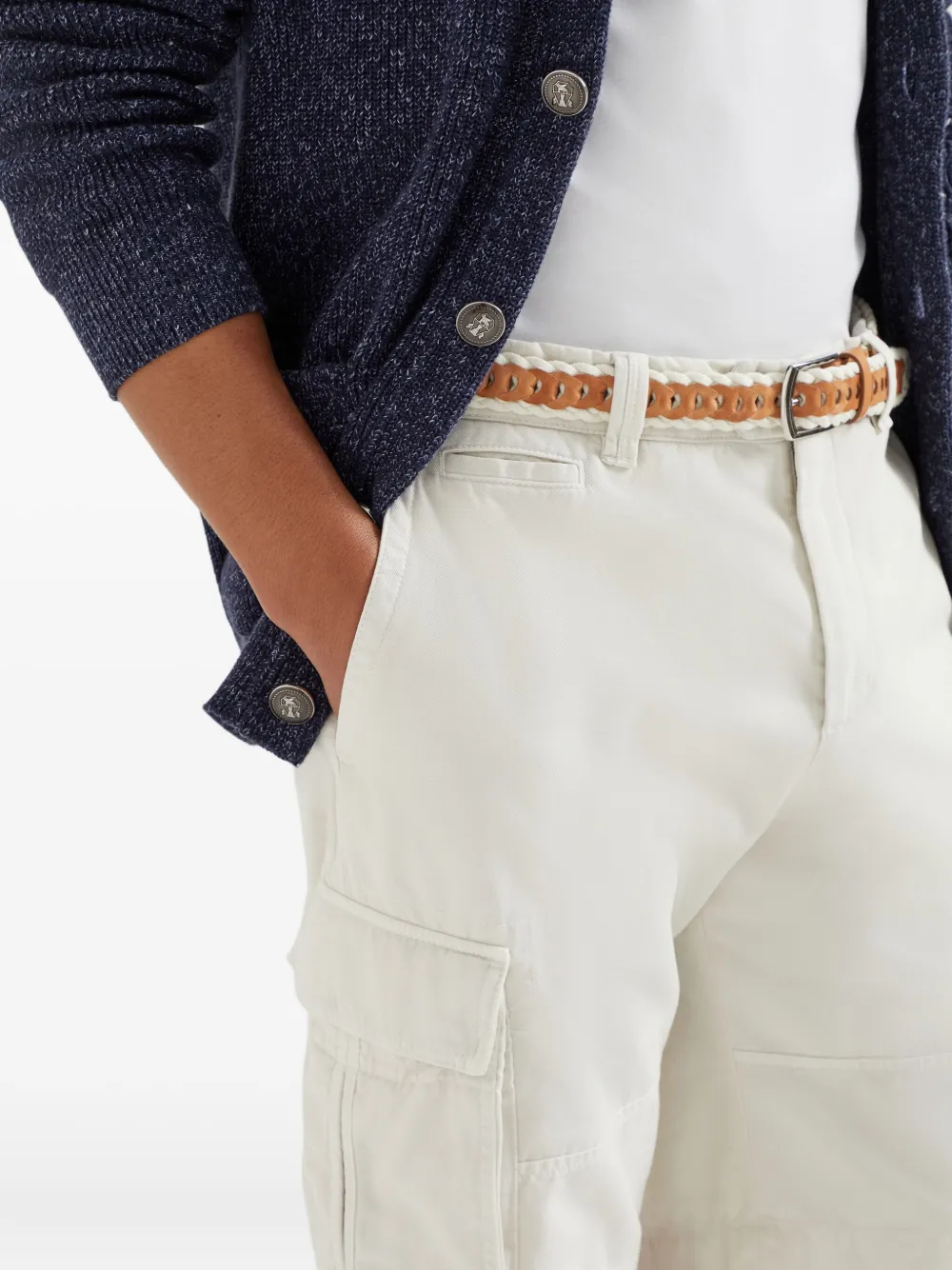 Brunello Cucinelli Gabardine bermuda shorts Wit
