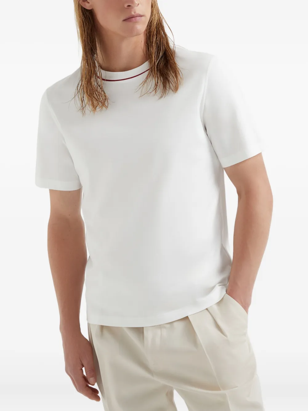 Brunello Cucinelli Katoenen T-shirt Wit