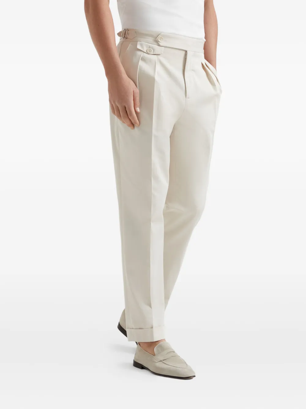 Brunello Cucinelli Katoenen broek Beige