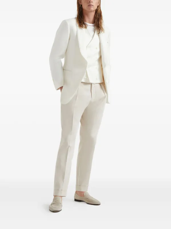 【送料&関税込】Brunello Cucinelli Cotton Trousers Brunello Cucinelli Cotton Trousers | Neutrals | FARFETCH GE