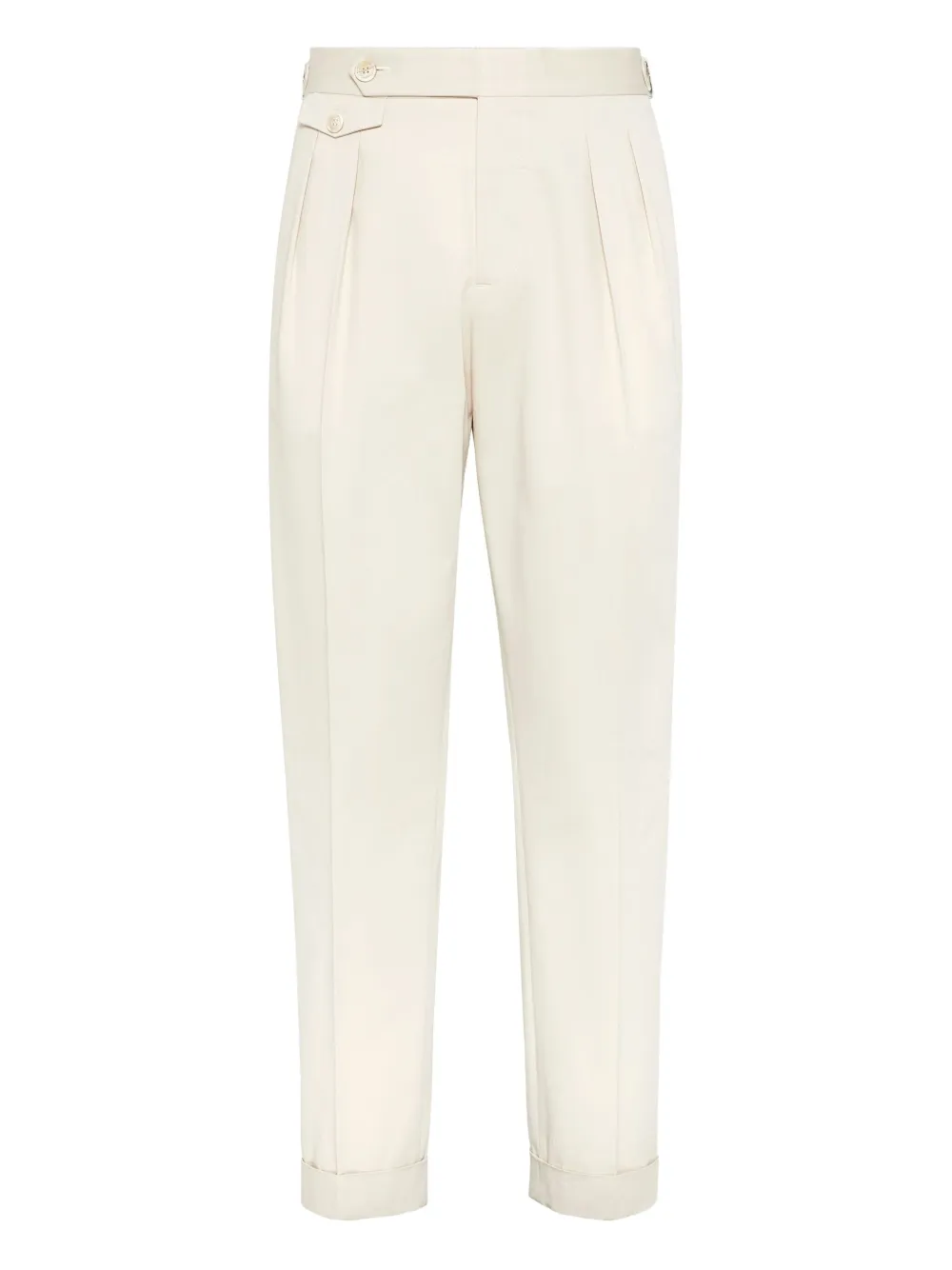Brunello Cucinelli cotton trousers | Neutrals | Image 1
