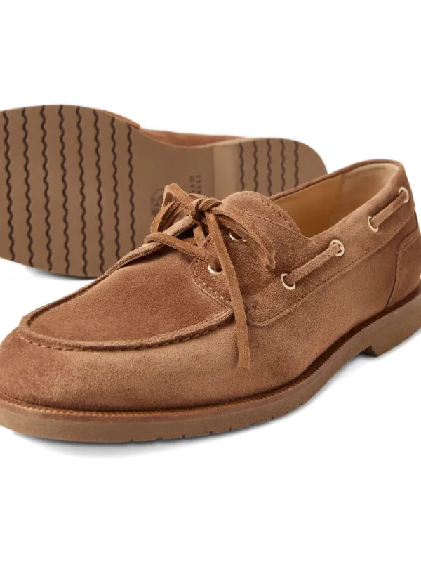Brunello Cucinelli レザーローファー | ブラウン | FARFETCH JP