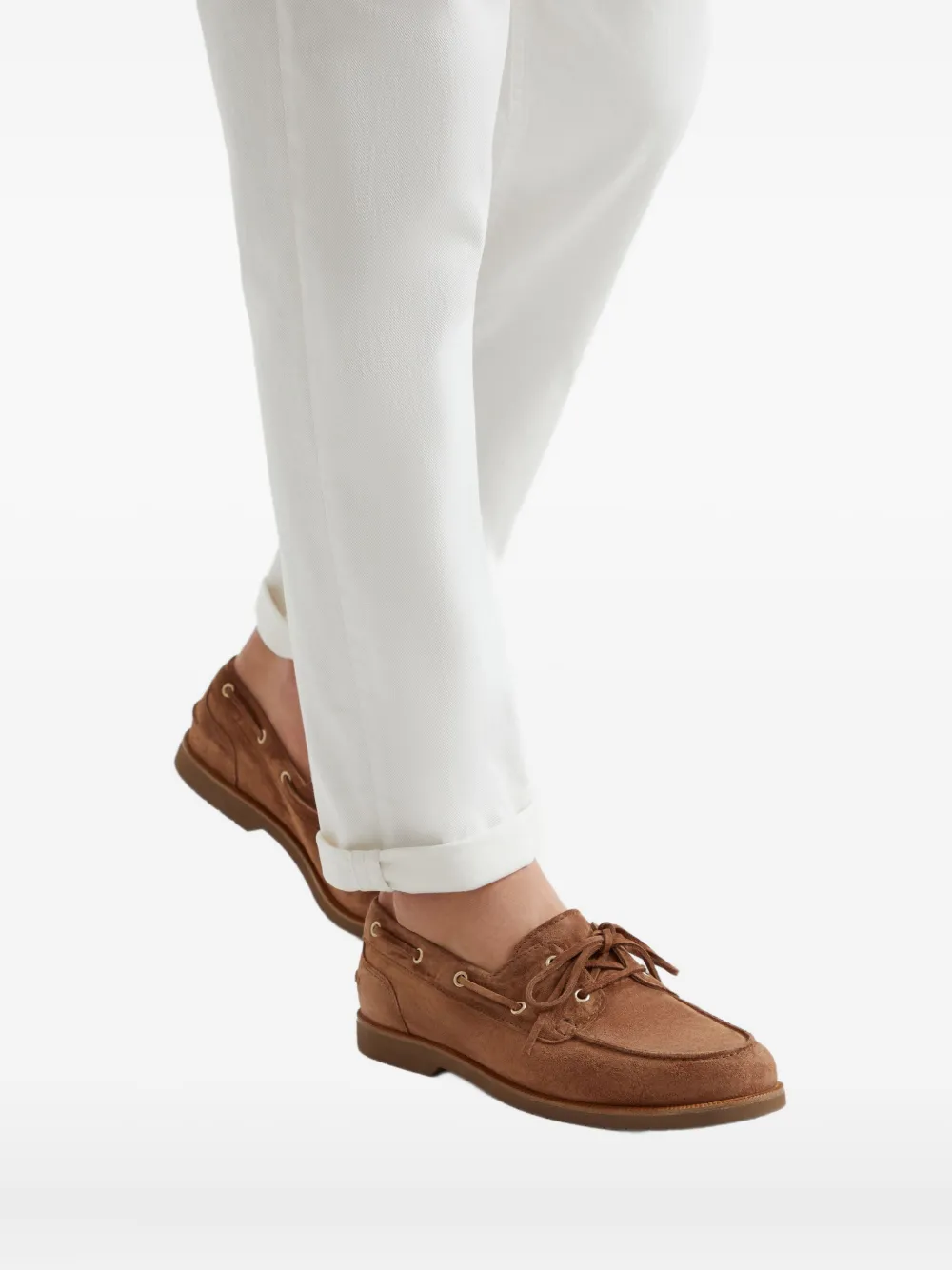 Brunello Cucinelli leather loafers Brown