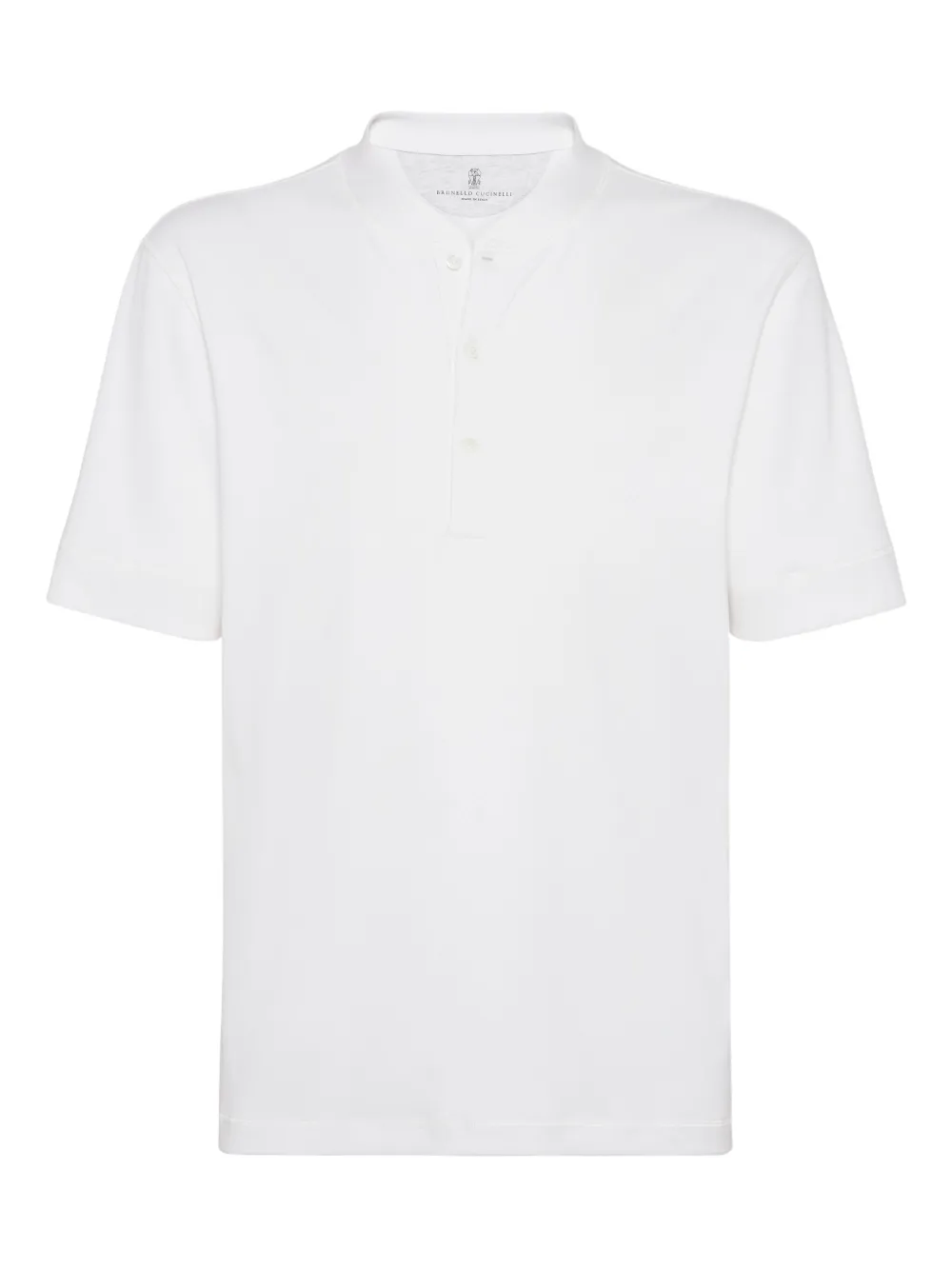 Brunello Cucinelli short-sleeve polo shirt | White | Image 1