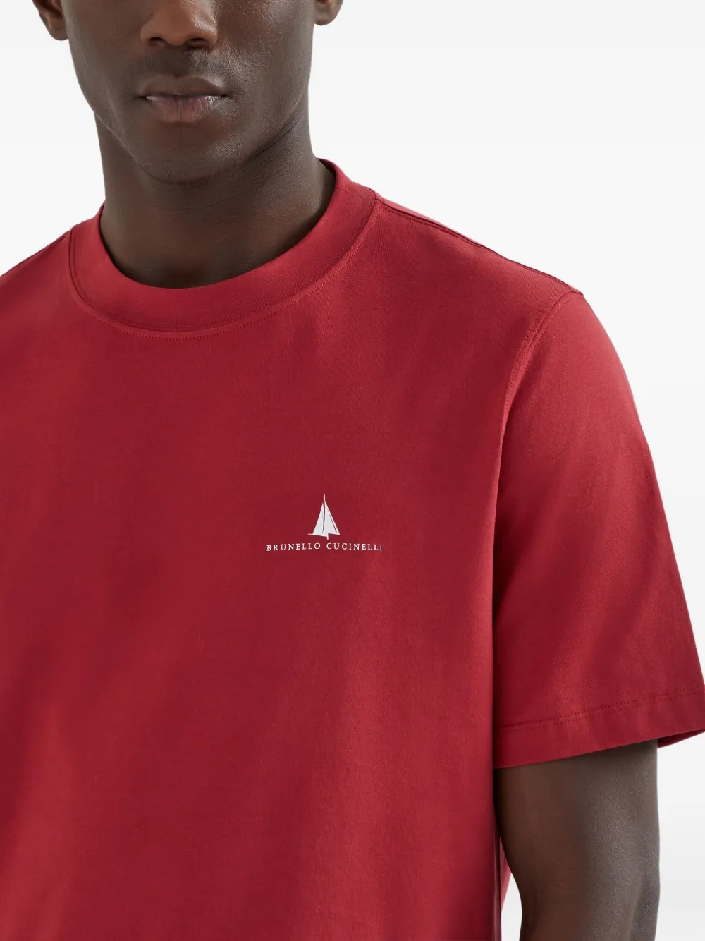 Brunello Cucinelli Katoenen T-shirt Rood