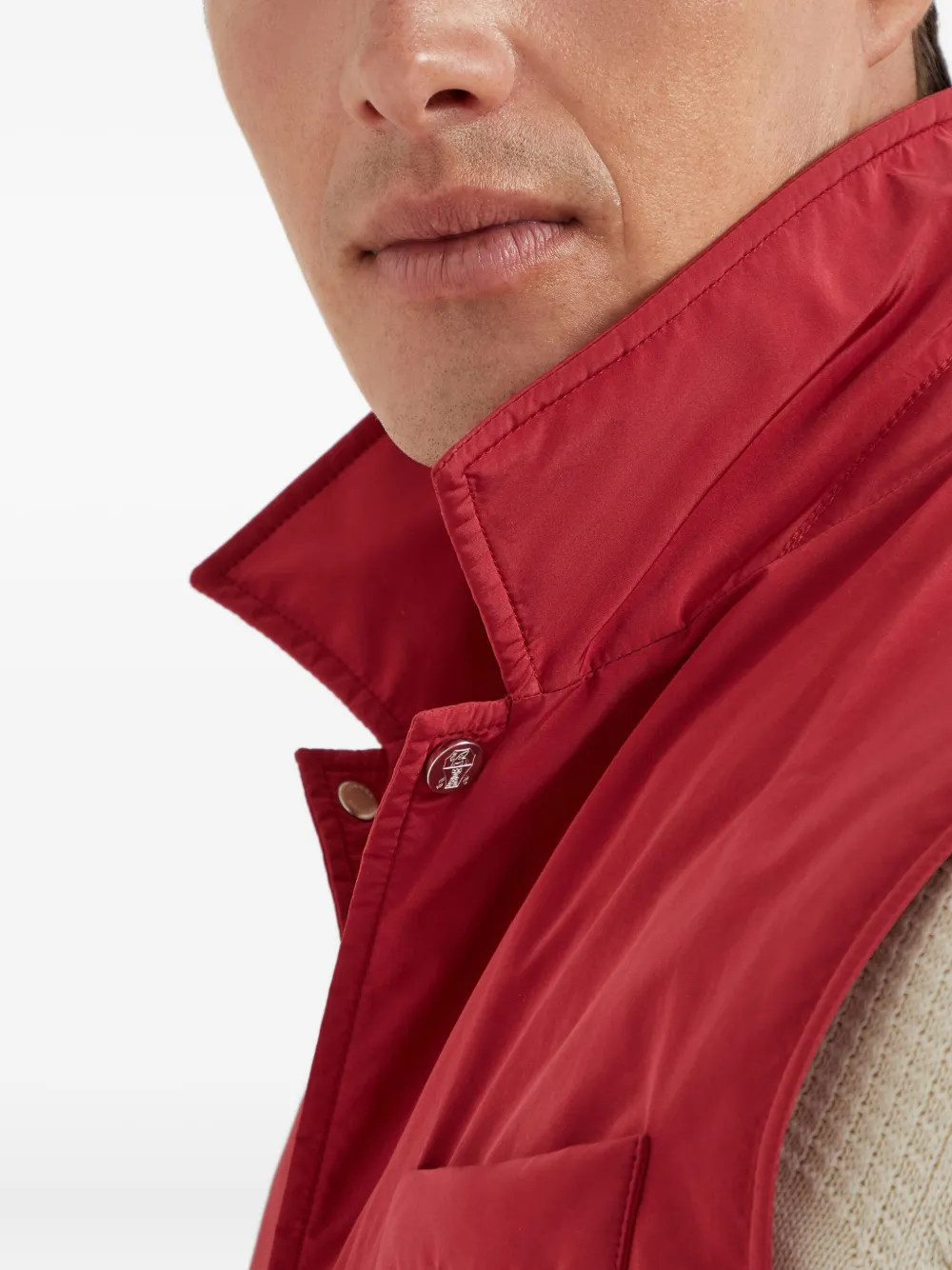 Brunello Cucinelli Thermore bodywarmer Rood
