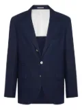 Brunello Cucinelli linen blazer - Blue