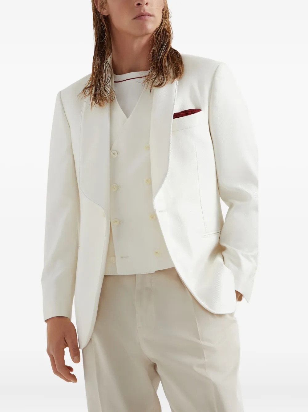BRUNELLO CUCINELLI TUXEDO BLAZER