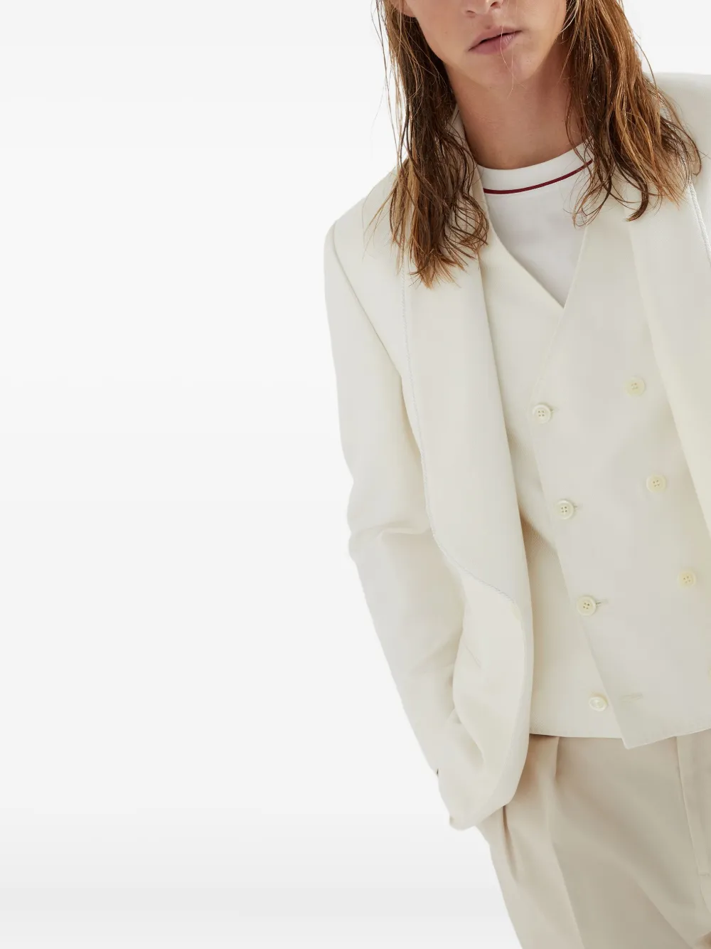 BRUNELLO CUCINELLI TUXEDO BLAZER