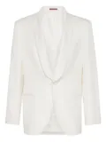 Brunello Cucinelli Tuxedo blazer - White