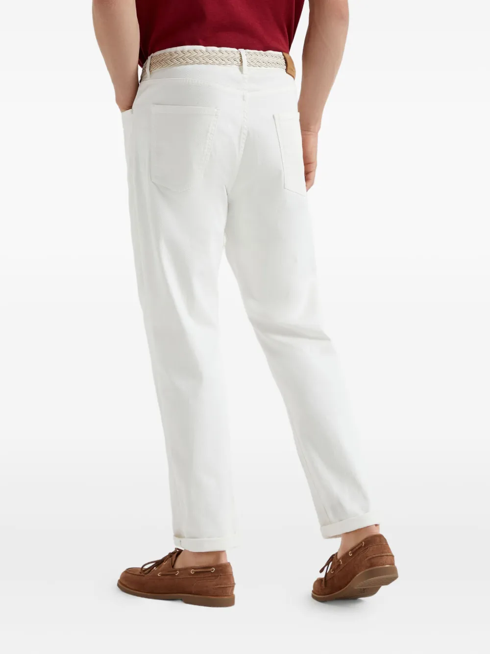 Brunello Cucinelli Katoenen jeans Wit