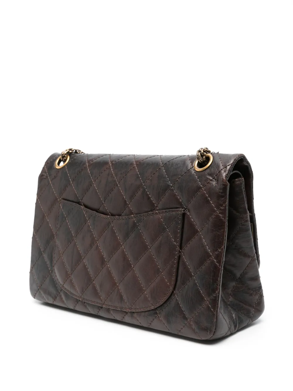 Pre-owned Chanel 2009-2010 Jumbo Reissue Paris-shangai Shoulder Bag In Brown