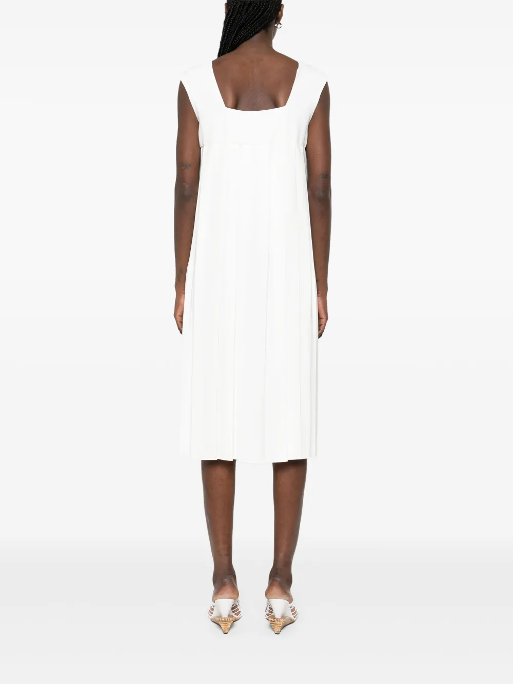 Fabiana Filippi Midi-jurk met pailletten Wit