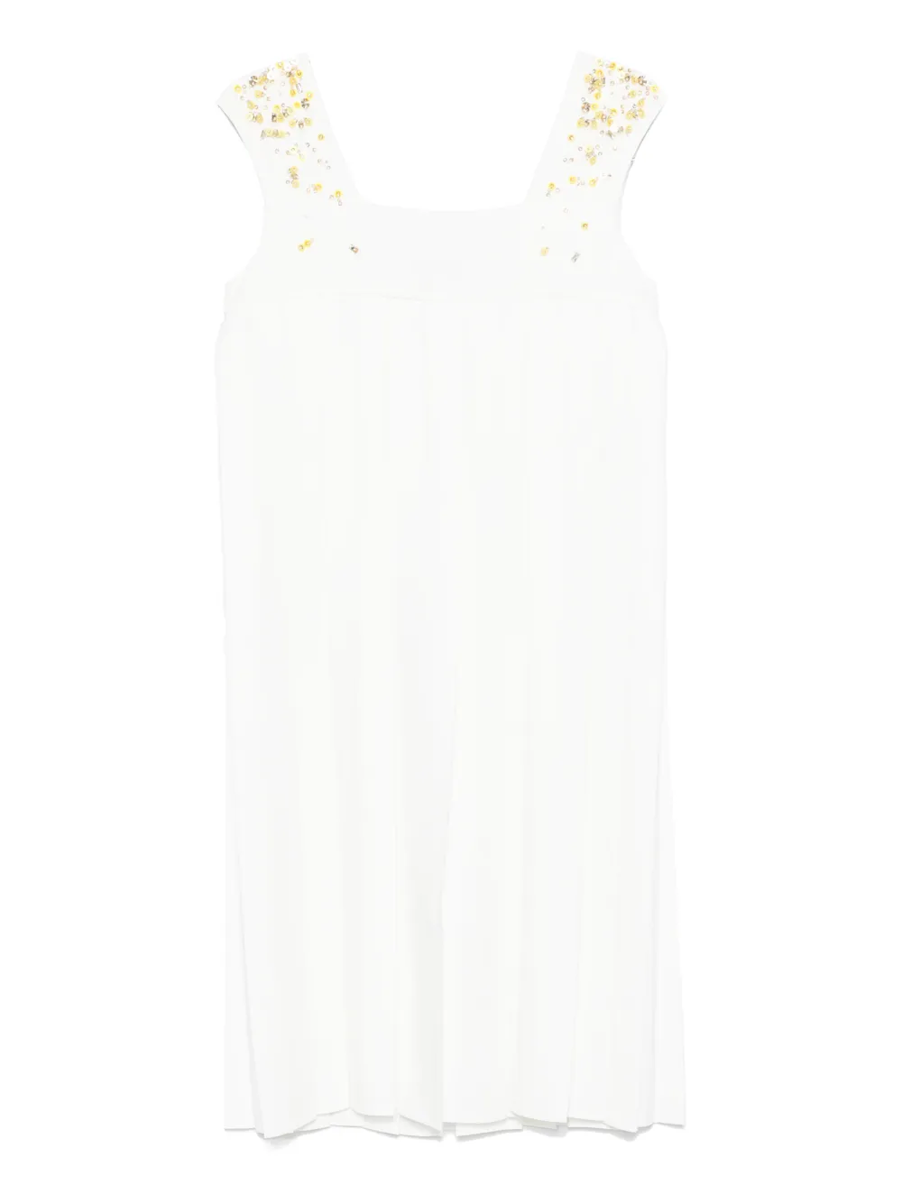 sequin-detailing midi dress