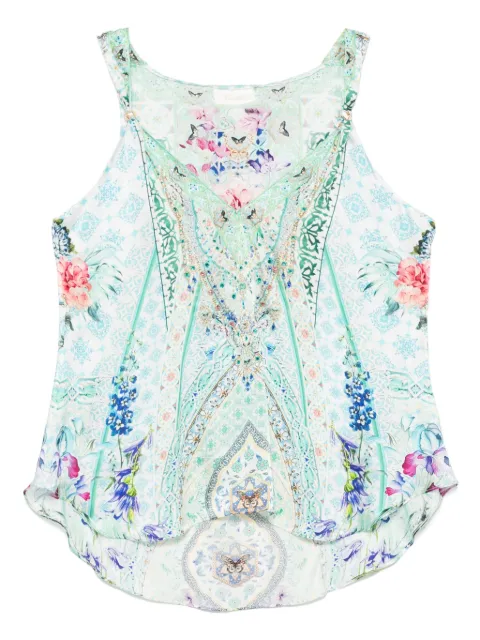 Camilla strap bead tank top