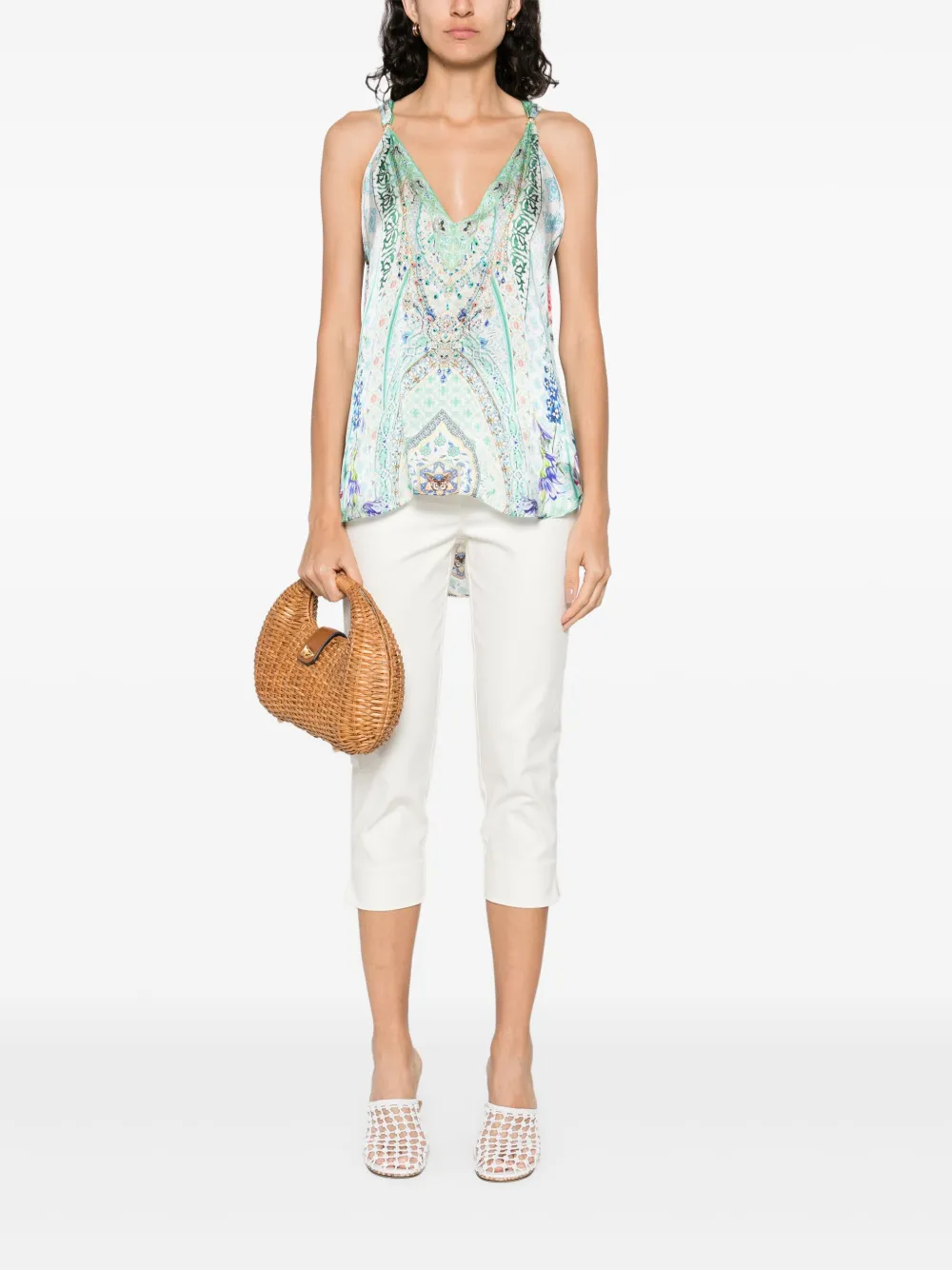 Camilla camiseta con mostacillas | Chalecos y camisetas | Image 2