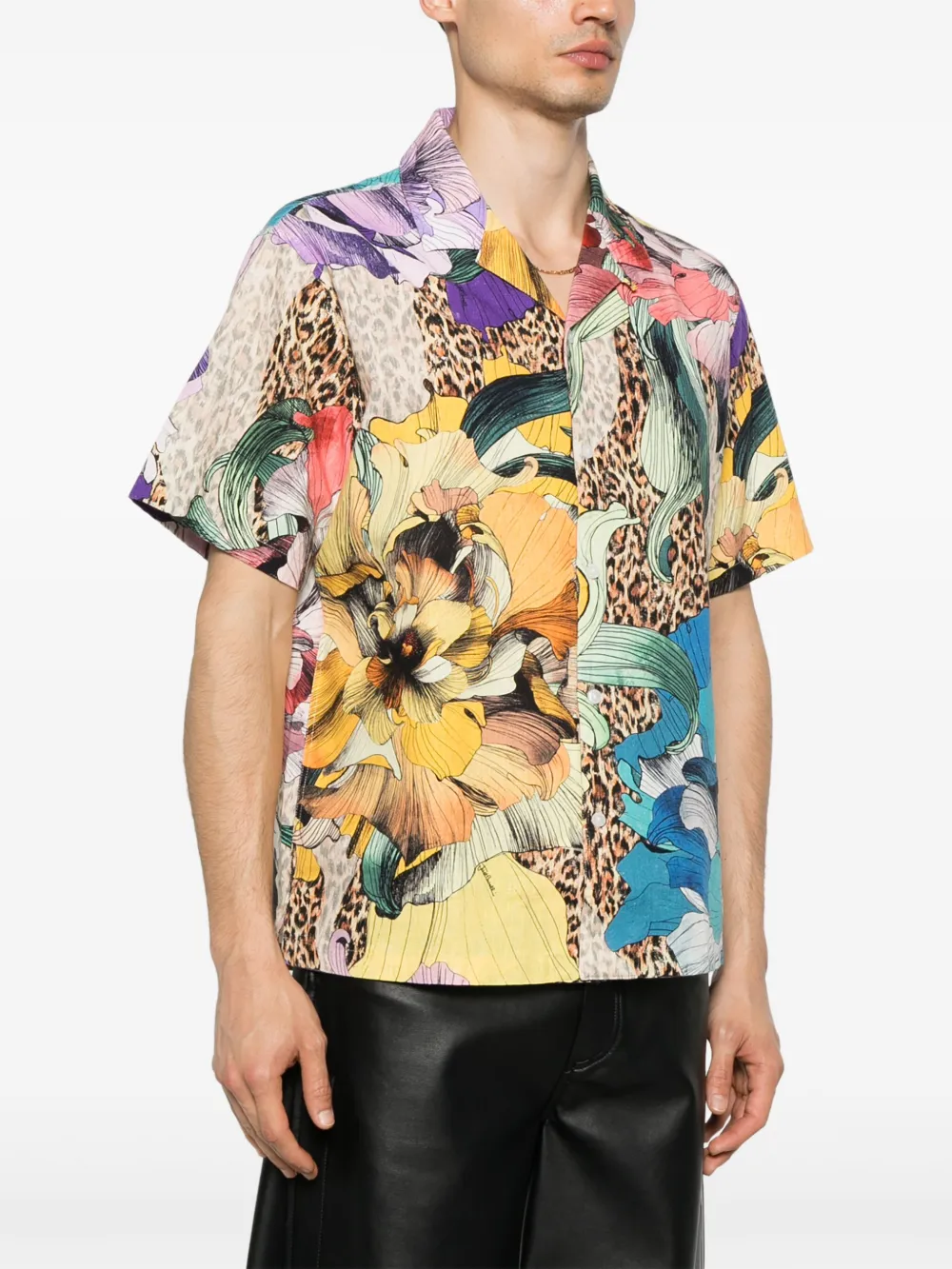 Just Cavalli Overhemd met patroon Geel