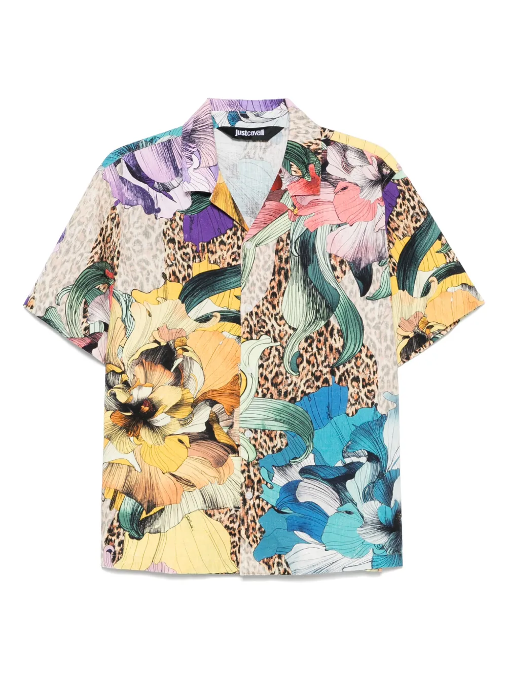 Just Cavalli Overhemd met patroon Geel