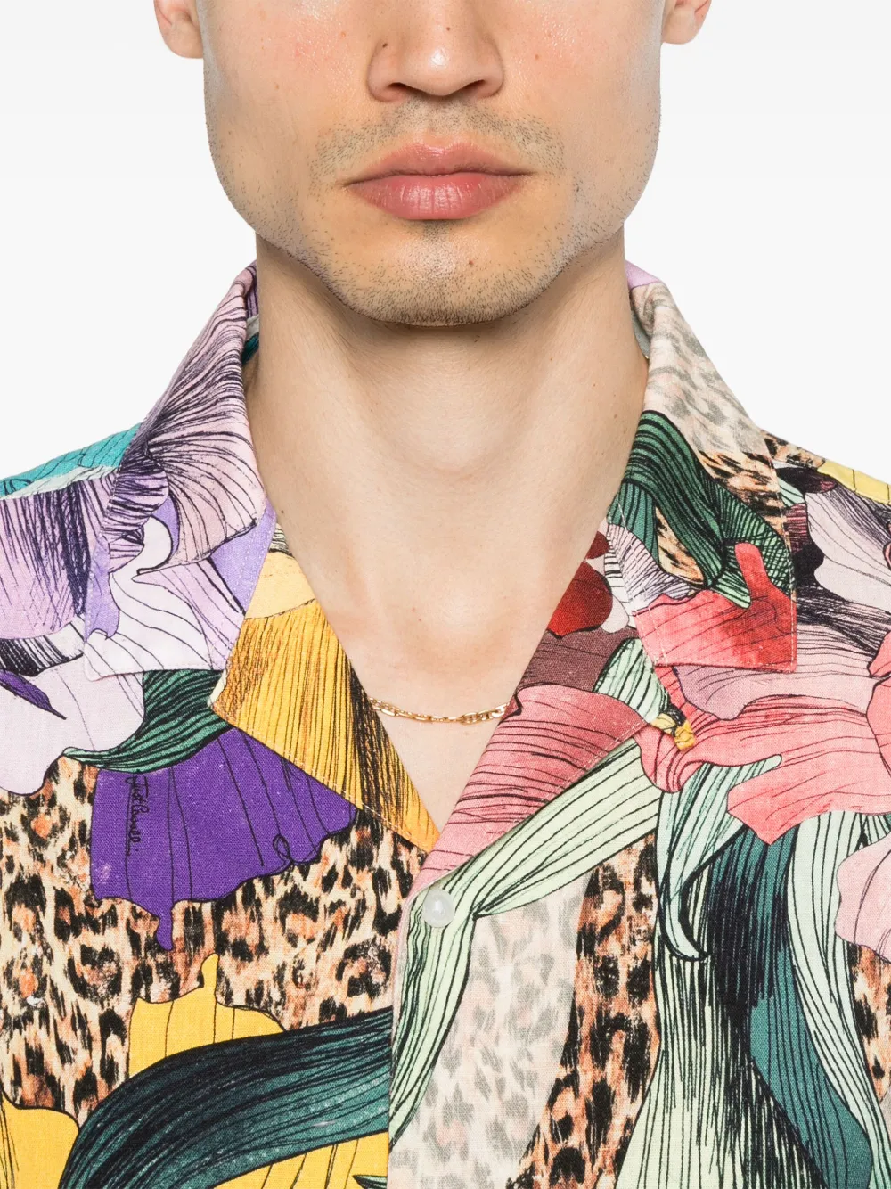 Just Cavalli Overhemd met patroon Geel