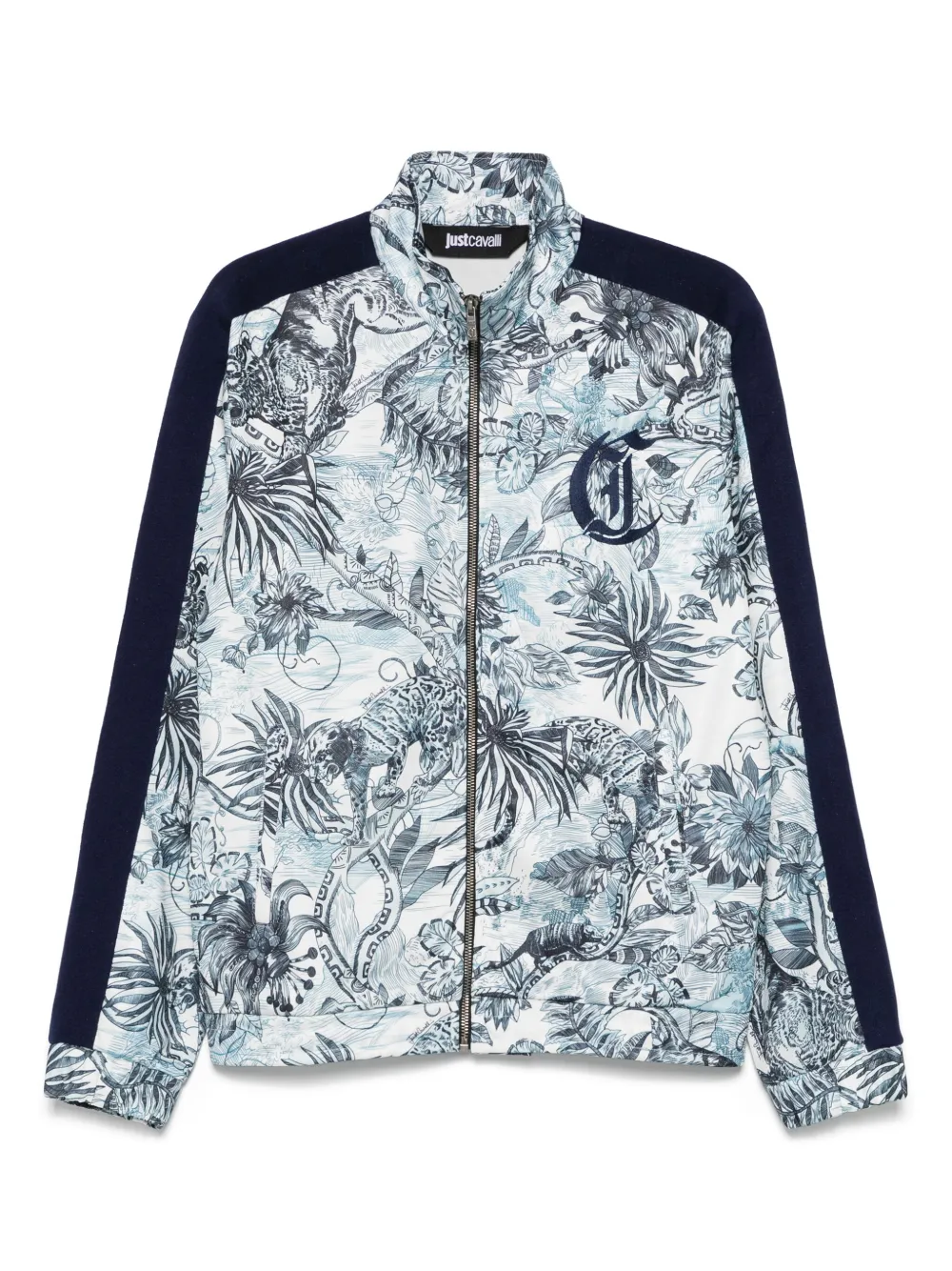 Just Cavalli sudadera con estampado de jungla | azul | Image 1