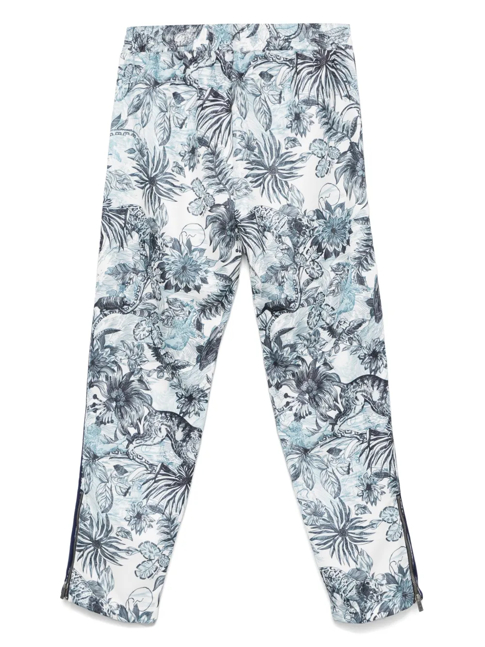 Just Cavalli jungle-print track pants - Blauw