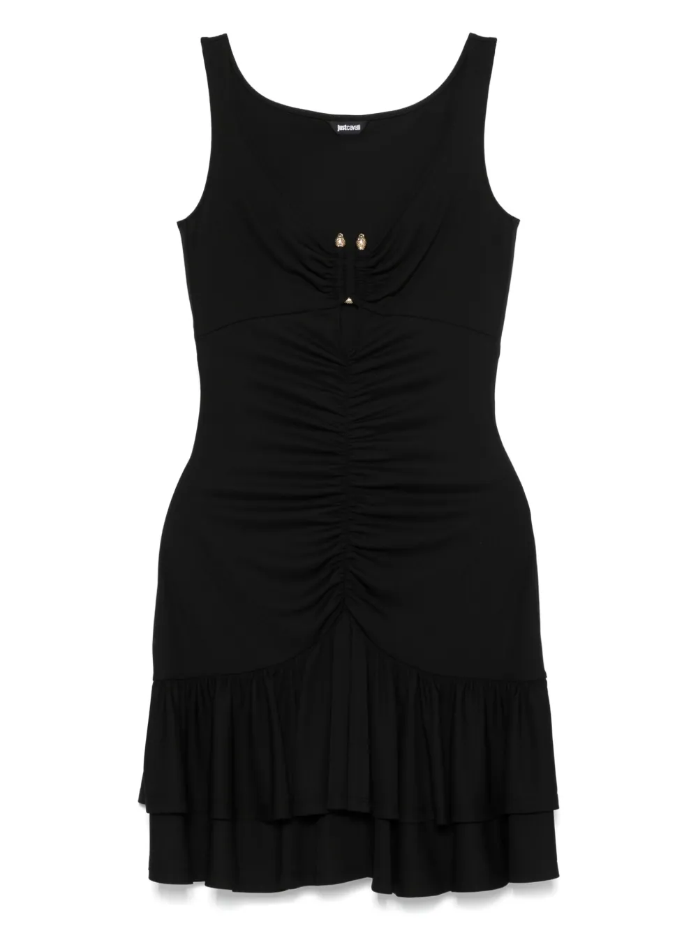 Just Cavalli Mini-jurk met ruches Zwart
